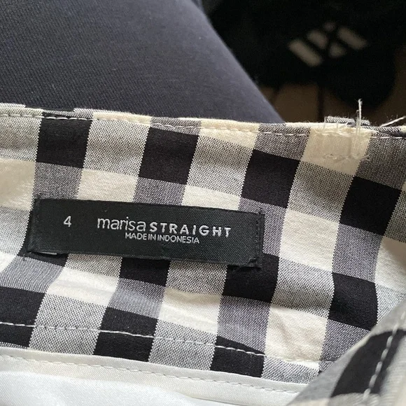 Ann Taylor LOFT Black & White Gingham Checkered Pants - Picture 4 of 5